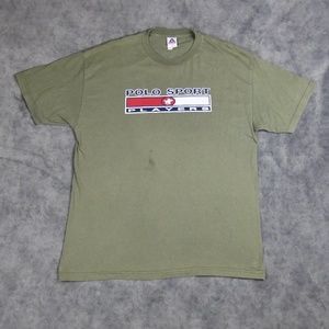 Vintage Polo Sport B00tleg Shirt Size XL Green Y2K AAA Ralph Graphic Tee Lauren
